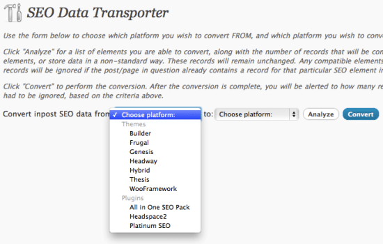 SEO Data Transporter